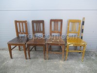 Wooden different chairs