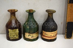 Colored bottles