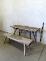 Wooden bench