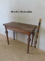 Folding wooden table