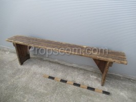 Wooden bench