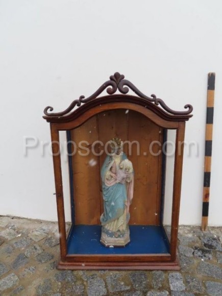 Schaufenster mit Madonna