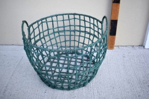 Basket woven blue