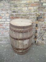 Barrel with forged hoops