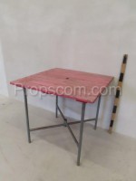 Garden red table