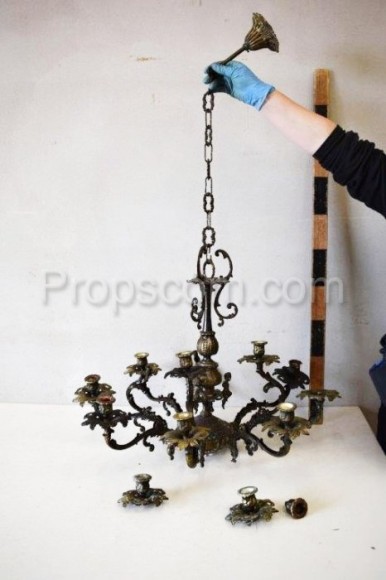 Chandelier with candlesticks