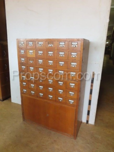 Wooden filing cabinet