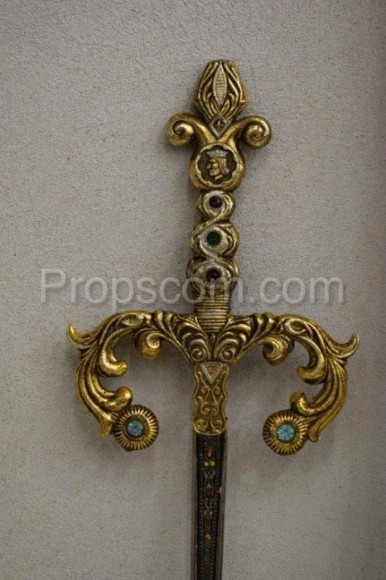 Cord with decorated hilt