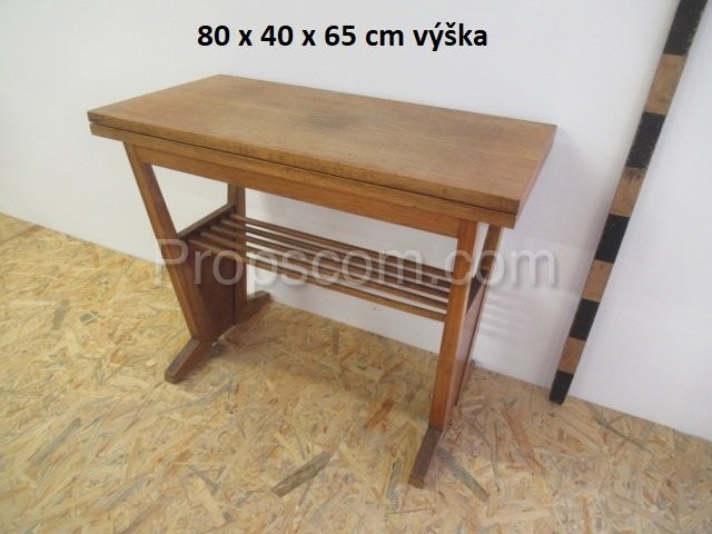 Wooden storage table
