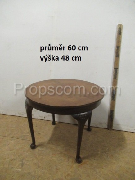 Wooden round table