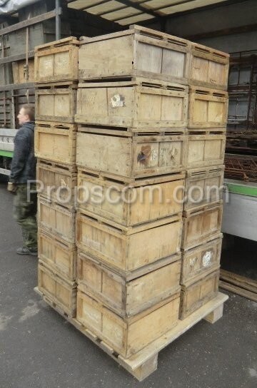 Large wooden box