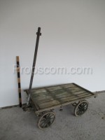 Trolley with arched wheels