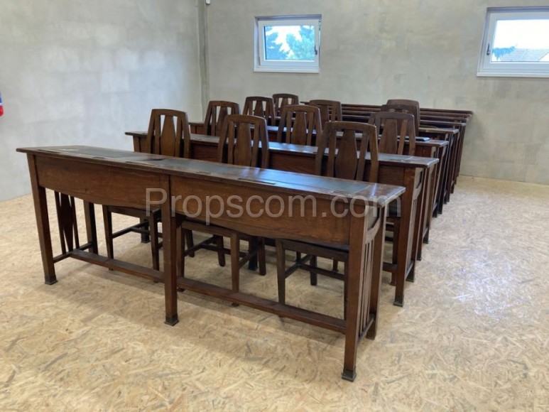 School desks and chairs whole set