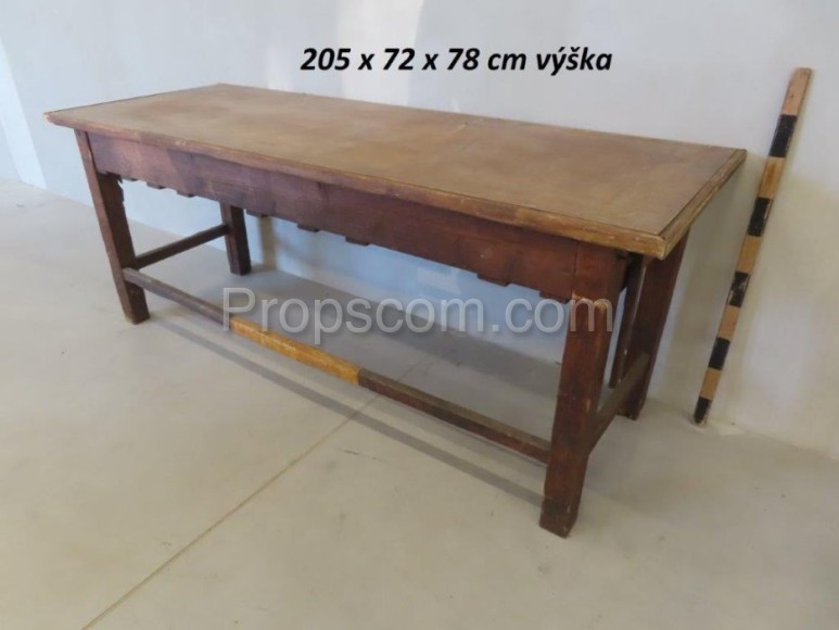 Wooden long table