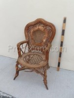 Wicker armchair