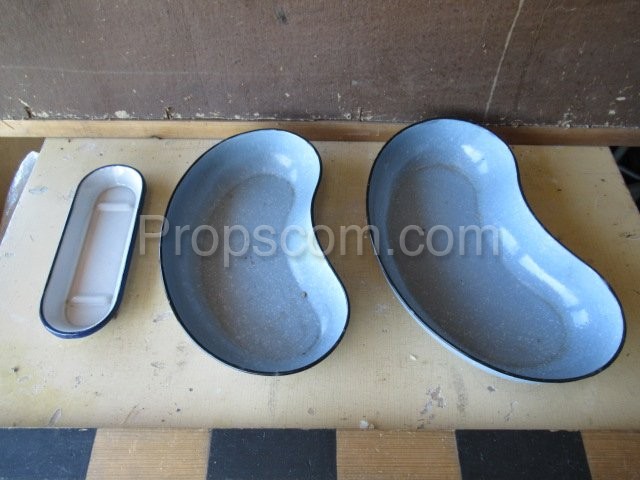 Enameled dish emitters