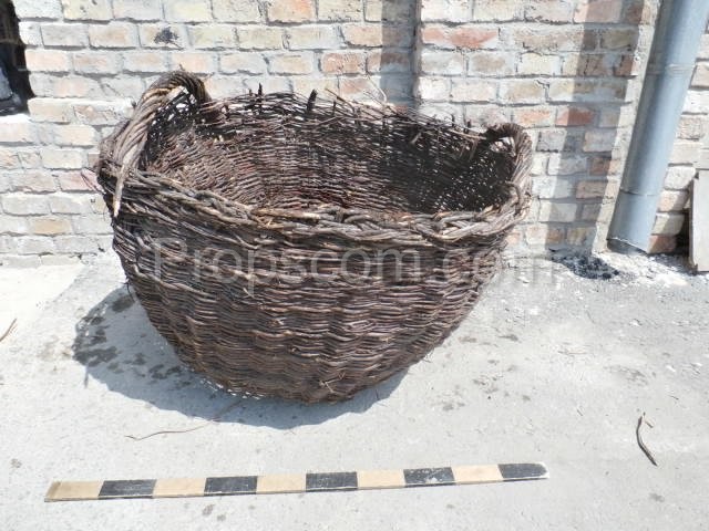 Wicker collection basket