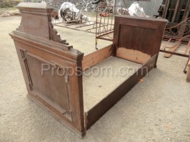 Wooden antique bed