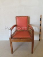 Padded reclining chair