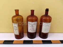 Large bottles with ground glass