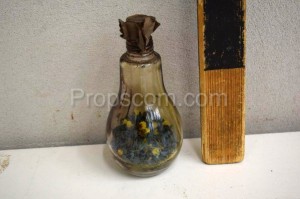 Bottle with little flowers