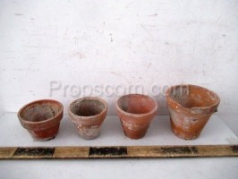 Terracotta flower pots