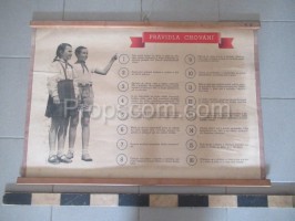 School poster - rules of conduct