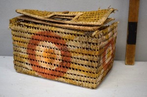 Wicker basket decorated