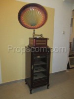 Old gramophone with cabinet