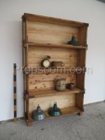 Wooden tall shelf