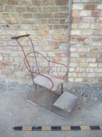 metal sled chair