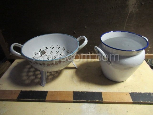 Colander, pitcher