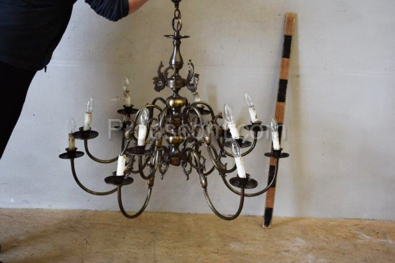 Chandelier with candlesticks