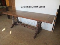 Long wooden table