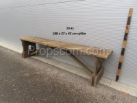 Wooden bench