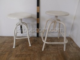 Metal white chairs