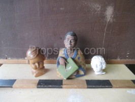 Various statuettes
