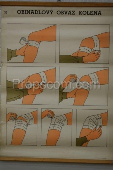 School poster - Knee bandage