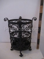 Forged wood basket