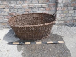 Wicker basket oval large