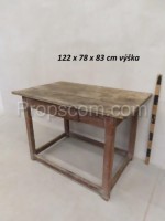 Wooden table with legs