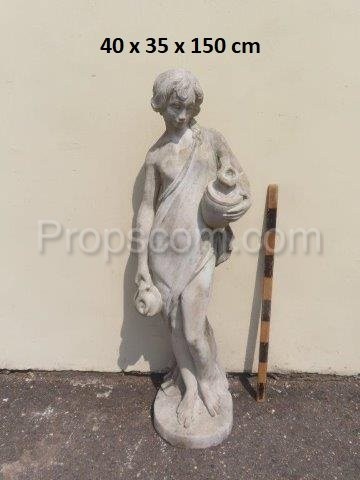 Statue eines Mädchens mit Krügen