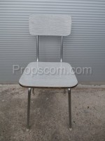Židle chrom laminát šedé