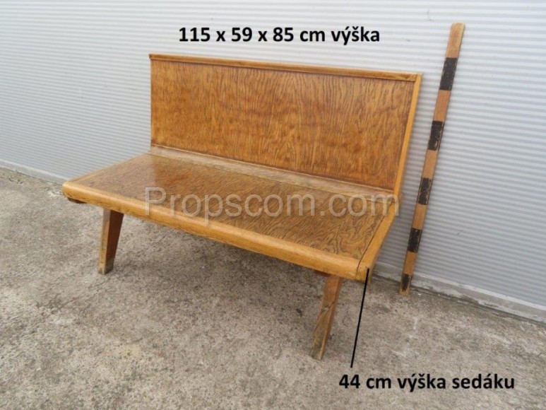 Wooden bench