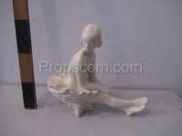 Statuette of a sitting ballerina