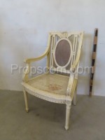 Padded armchair