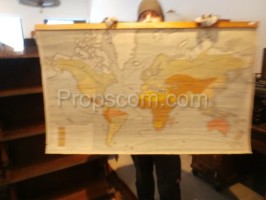 School poster - world map