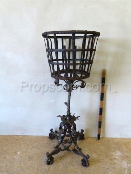 Wrought iron basket