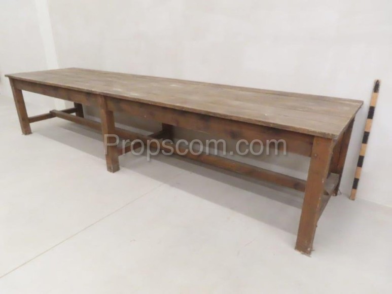 Long wooden table 