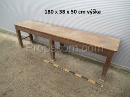 Wooden bench